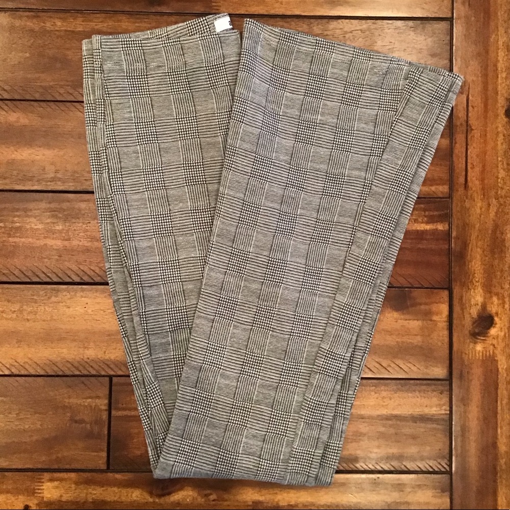 E601 GUC AF Studio Houndstooth Bootcut Pants